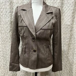 Grass collection juniors Brown blazer size medium